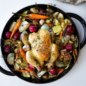 Cold Roasted Chicken & Steamed Veggies