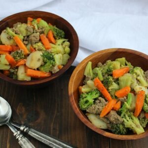 Asian-Inspired Stir Fry with coconut aminos and veggies